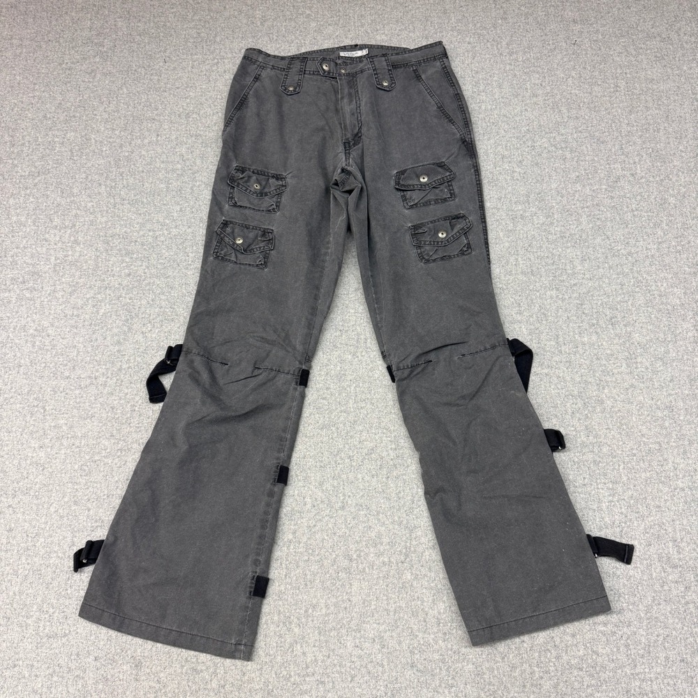 J.Lindeberg Cargo Pants 32 Grey Tactical Multi Pocket Strap Detail Art 41L 4294